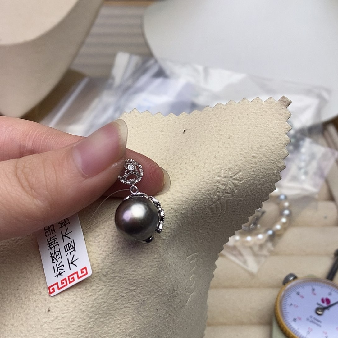 海水珍珠颈饰银S925镶嵌