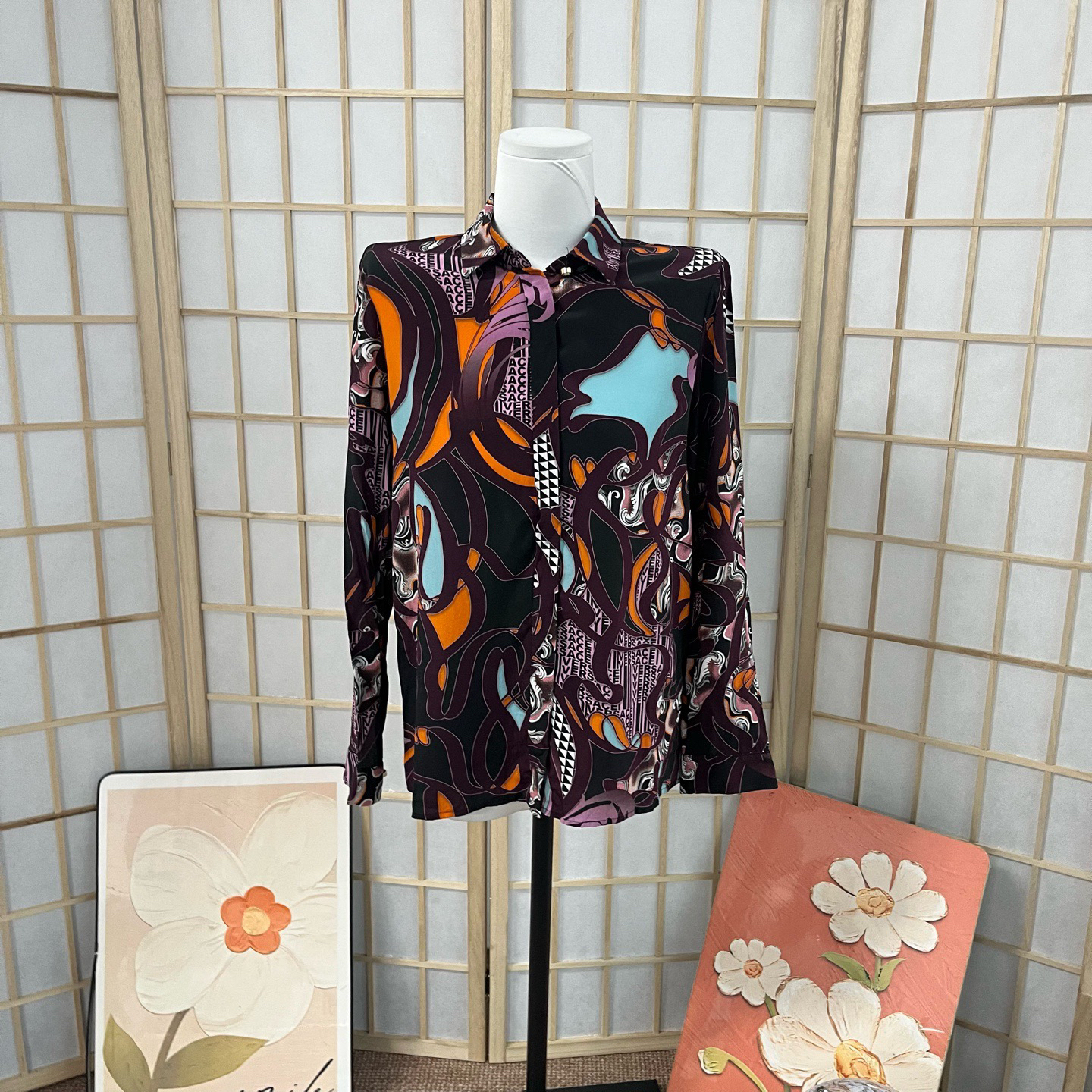 未使用 VERSACE/范思哲 A11137 Versace 衬衫 99新 40码 肩宽37