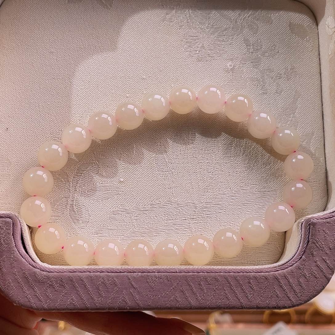 未镶嵌手串和田玉熟藕肉底手串