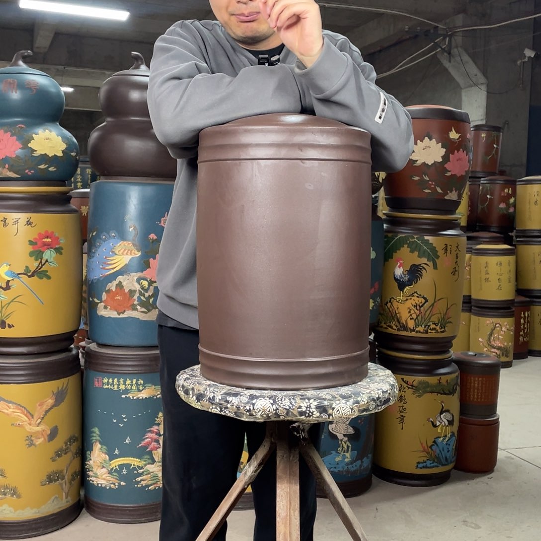 宜兴原矿紫砂茶叶罐