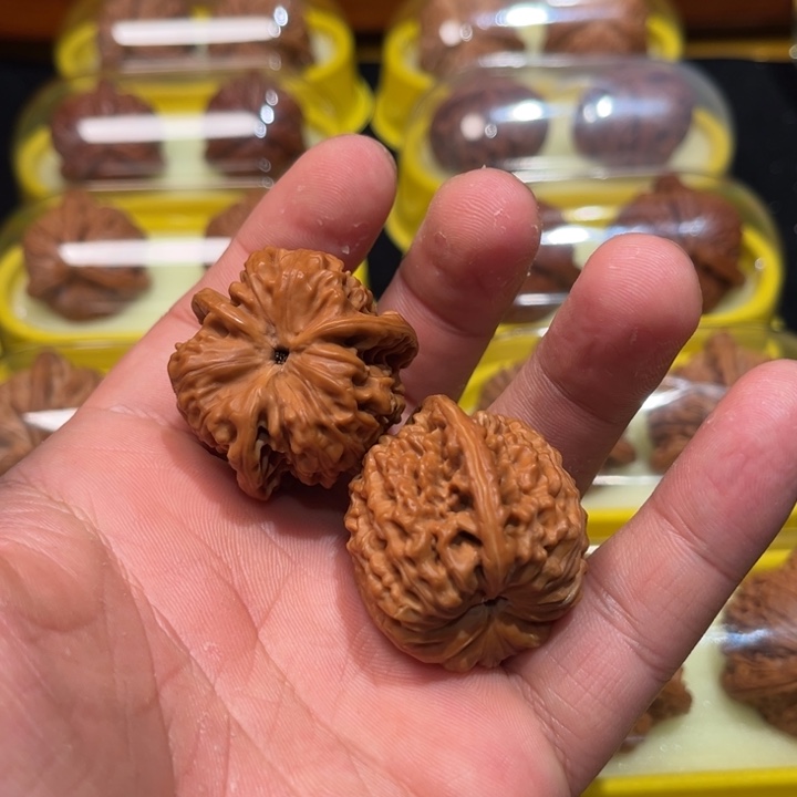 把件文玩核桃1****涛36官帽奔