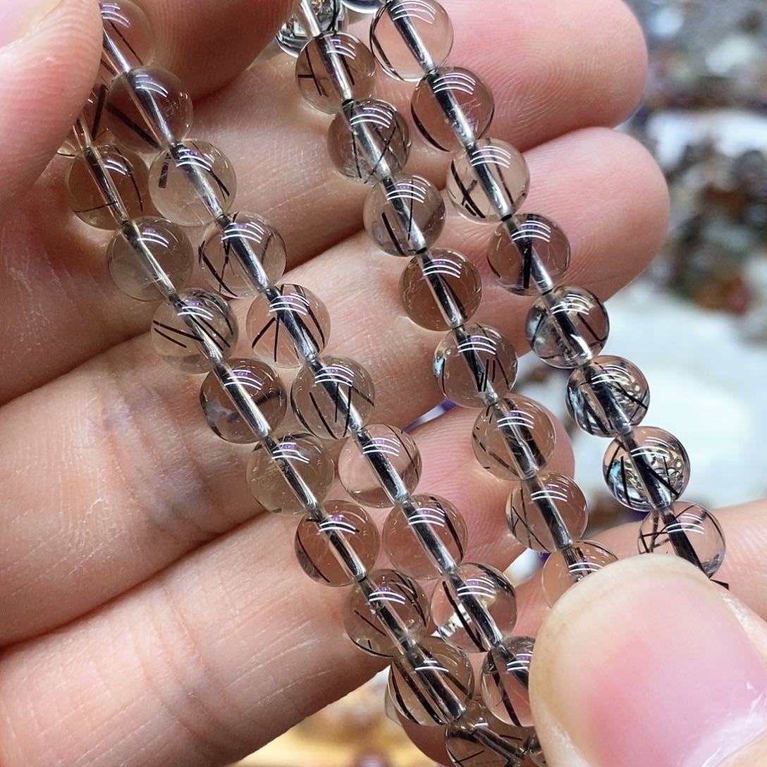 水晶手链未镶嵌多样性发货发一条