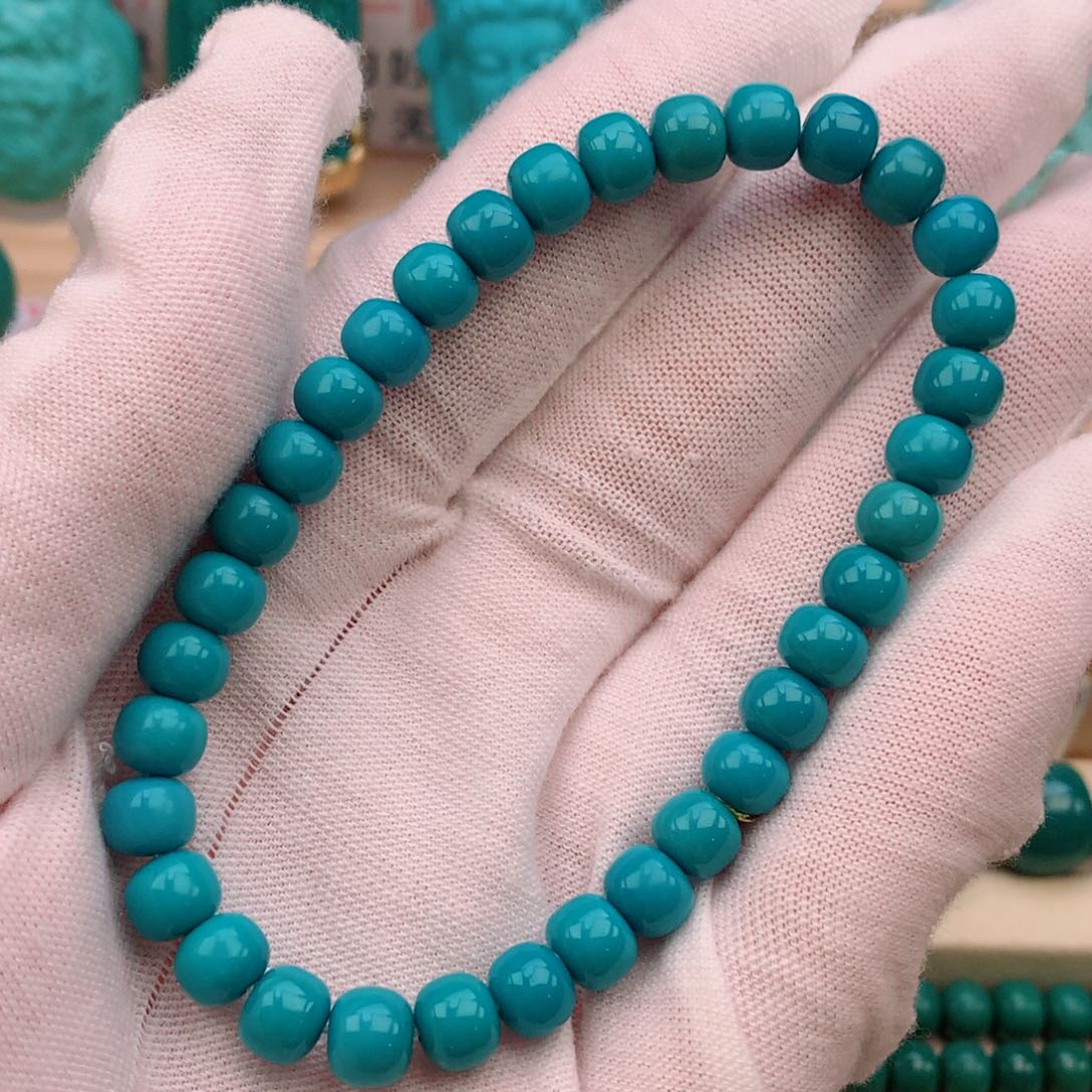 绿松石直径6.6未镶嵌