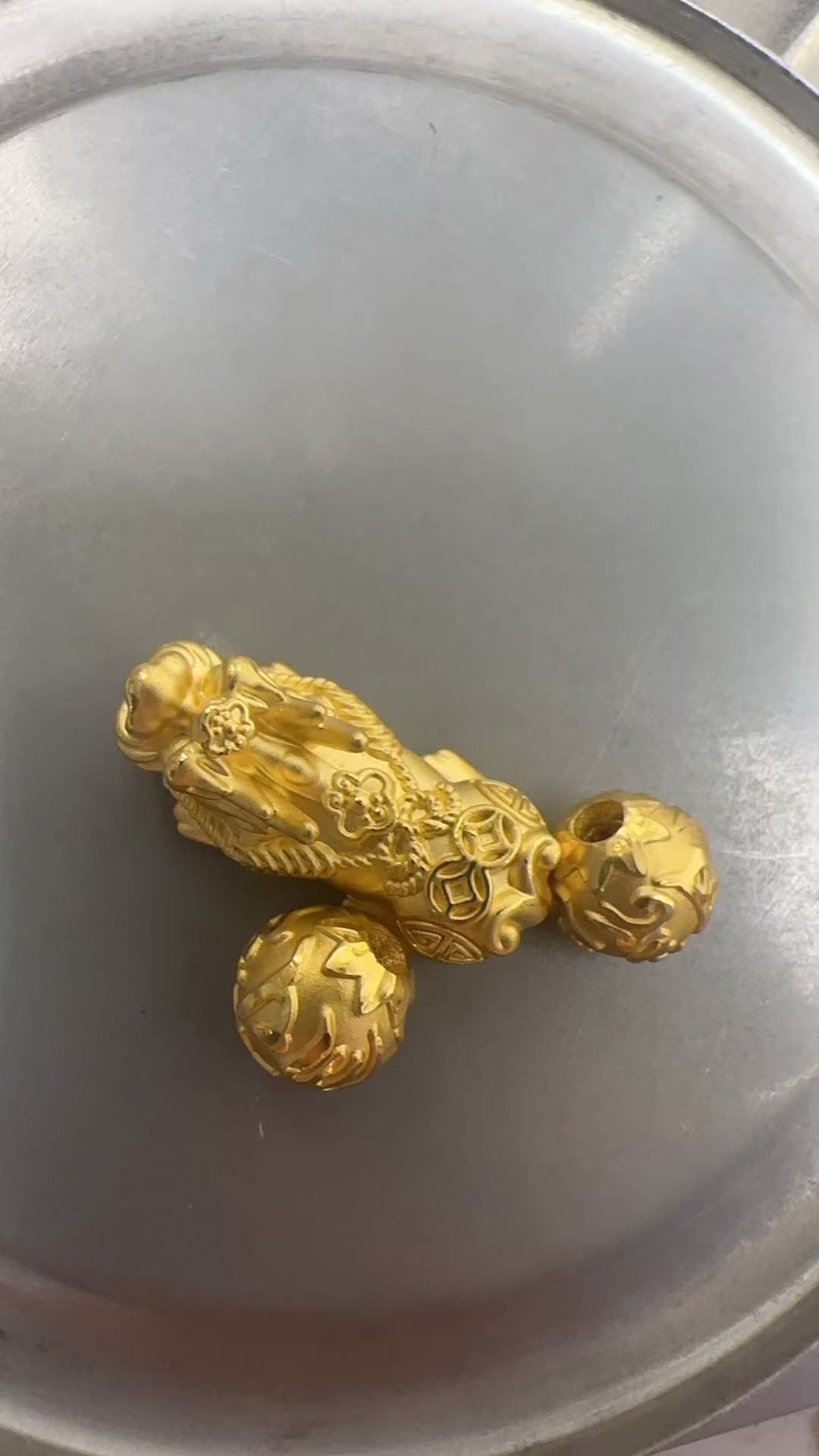 6.34克足金999貔貅转运珠
