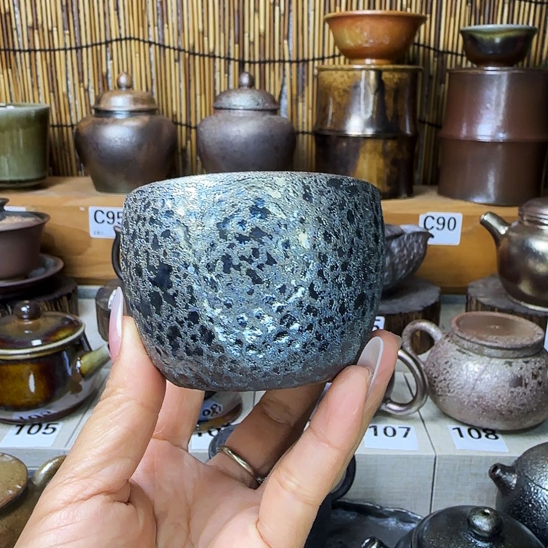 杯茶*建水紫陶柴烧杯