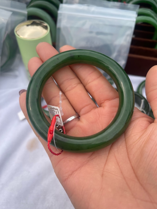 和田玉碧玉手镯精品