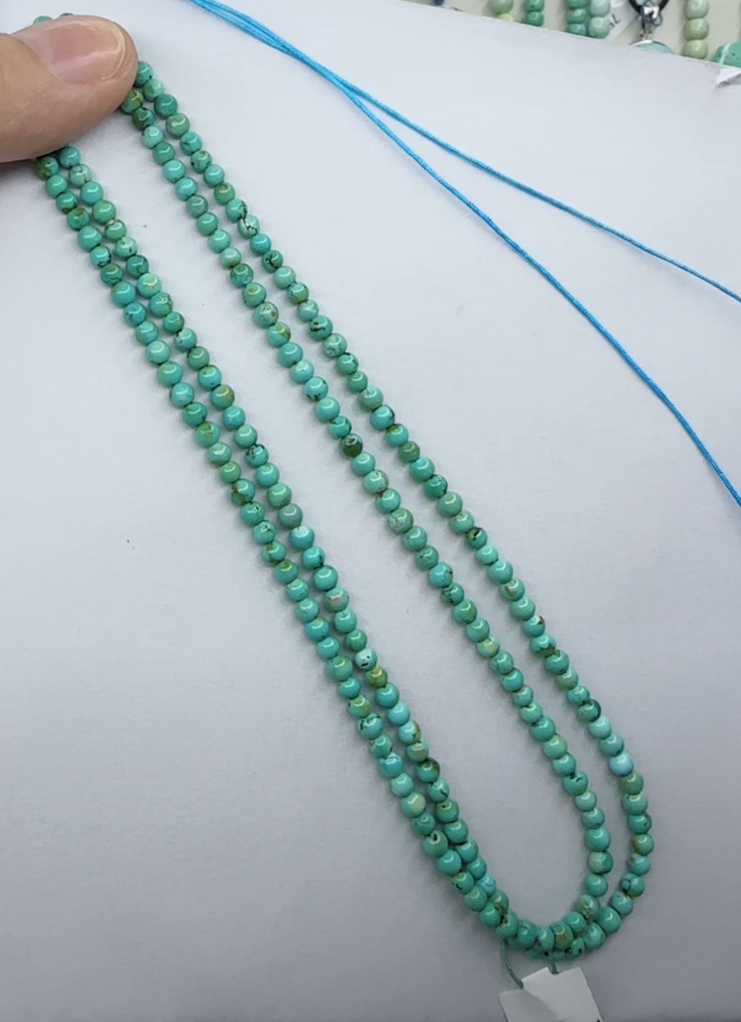 天然原矿绿松石卡