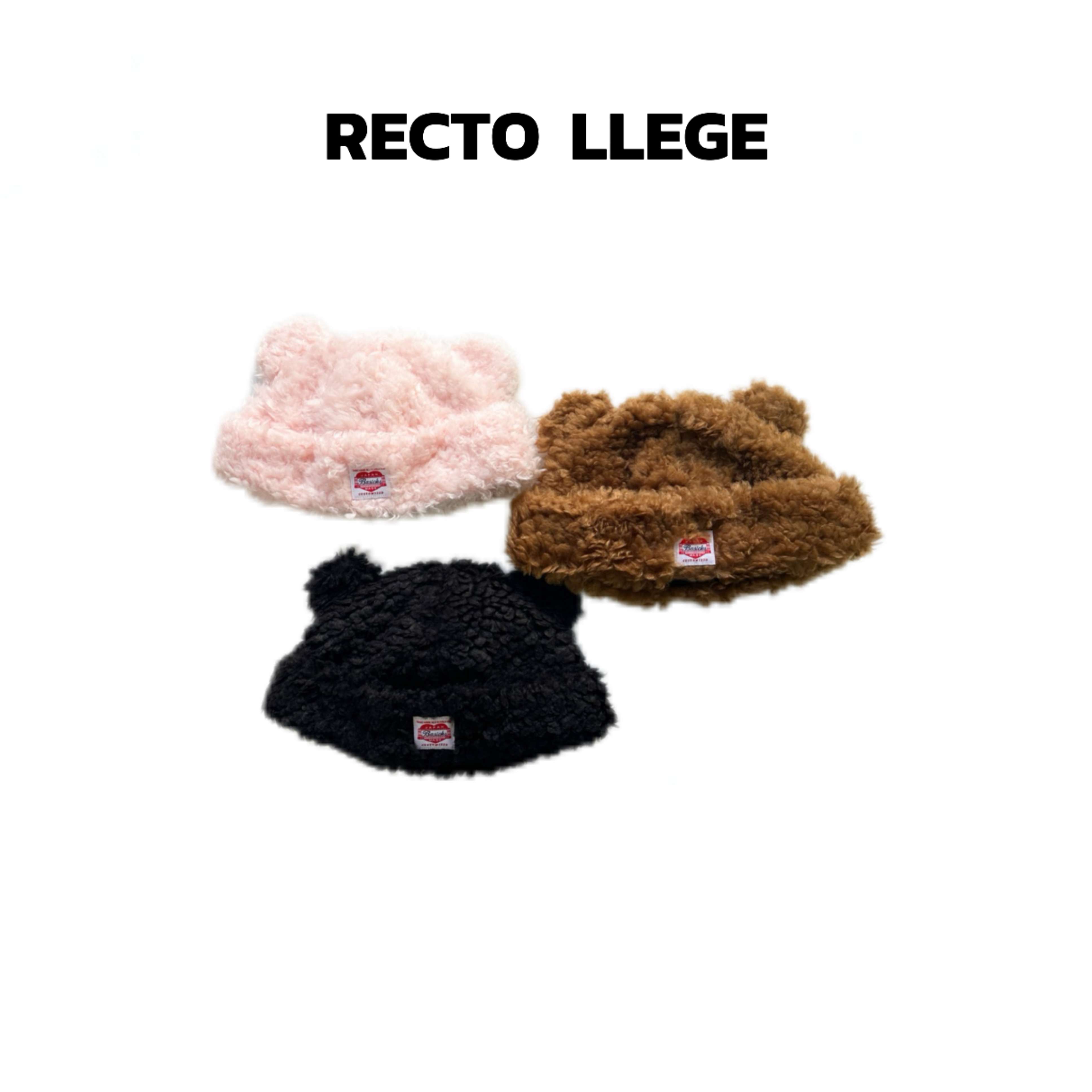 【RECTO LLEGE】软糯可爱 羊羔毛小熊耳朵保暖护耳帽