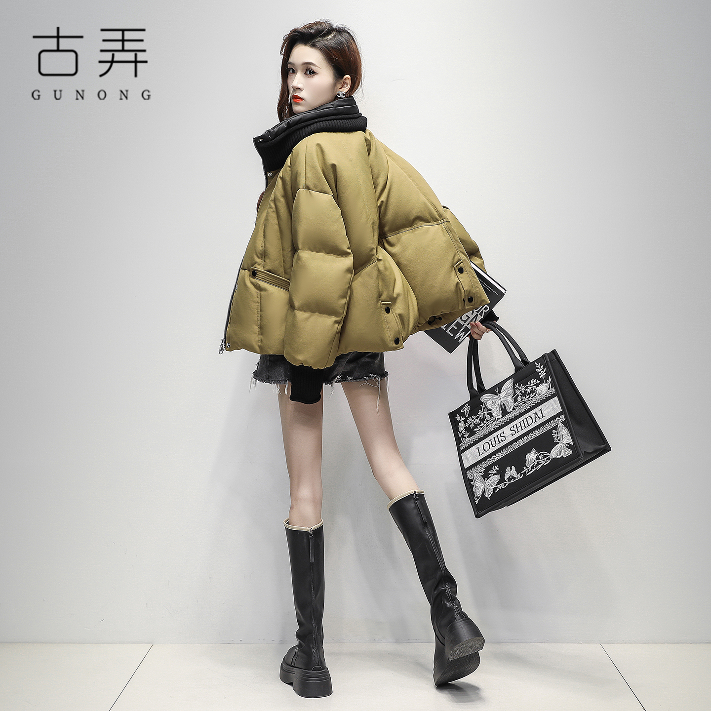 冬季极寒加厚保暖双排扣鹅绒服2025新款韩系时尚百搭宽松保暖外套