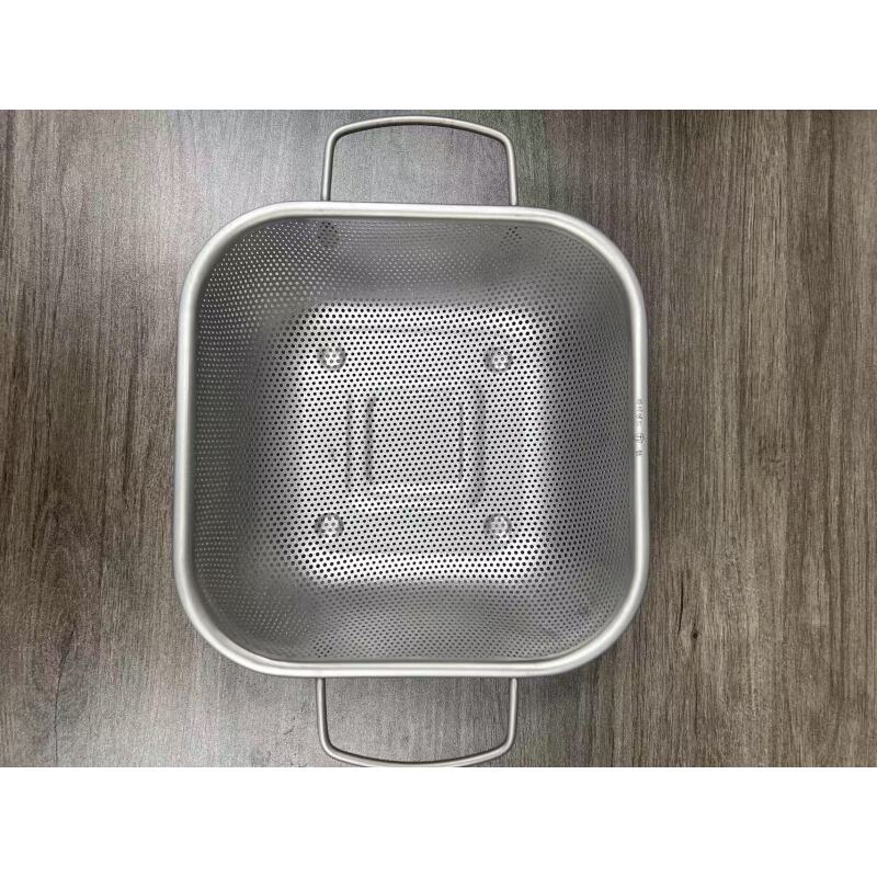 钛 方形双耳沥水篮