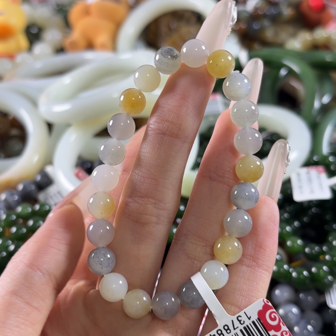 和田玉未镶嵌手链135