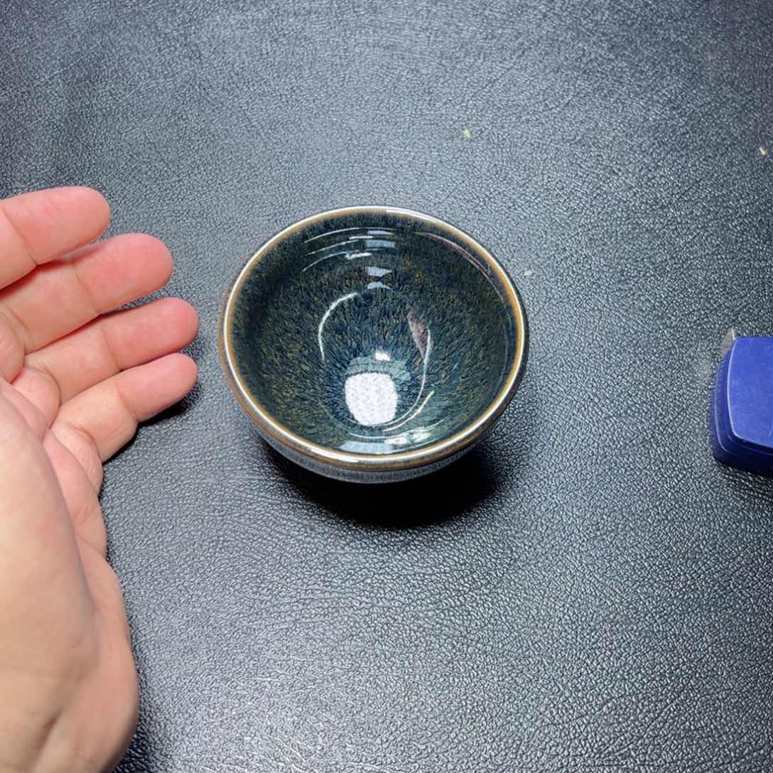 茶盏水墨建窑建盏主人杯