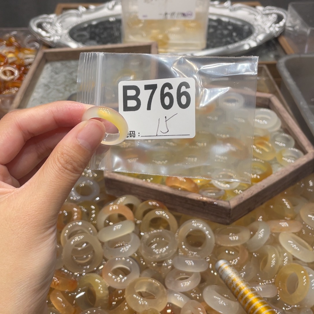 玛瑙/玉髓未镶嵌戒指766