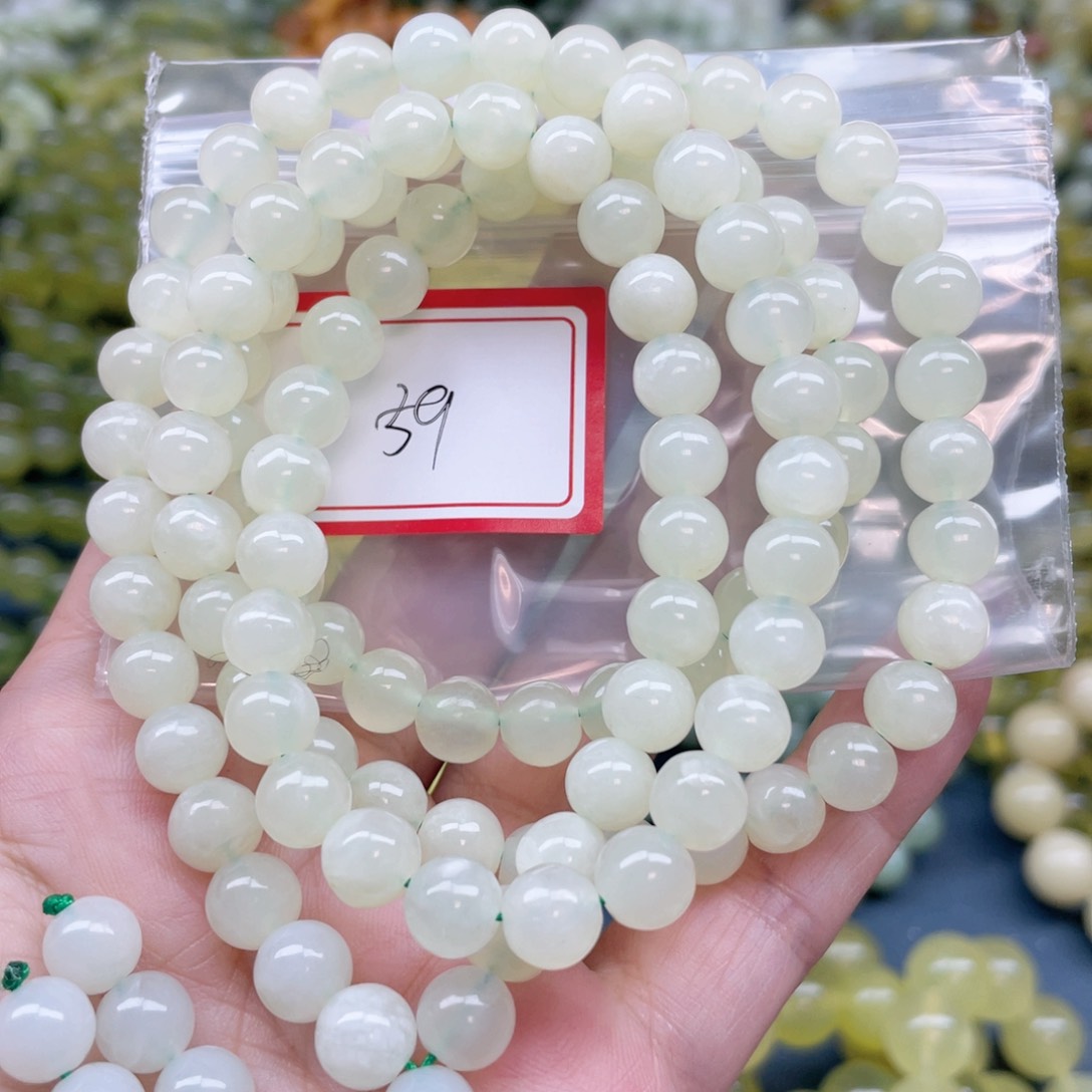 未镶嵌蛇纹石玉手串