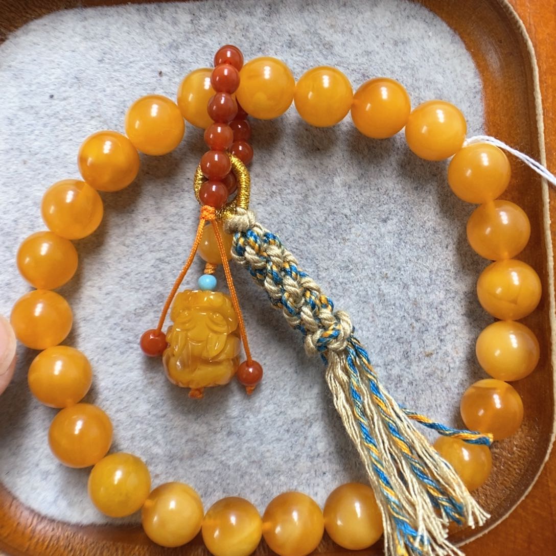 蜜蜡手串未镶嵌蜜蜡手串