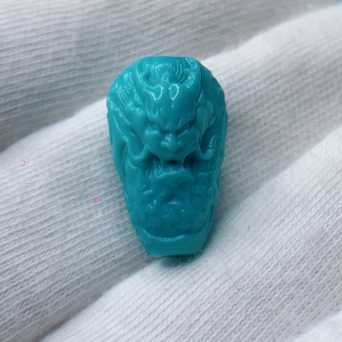 绿松石未镶嵌颈饰卡10.5-17.6-8.7