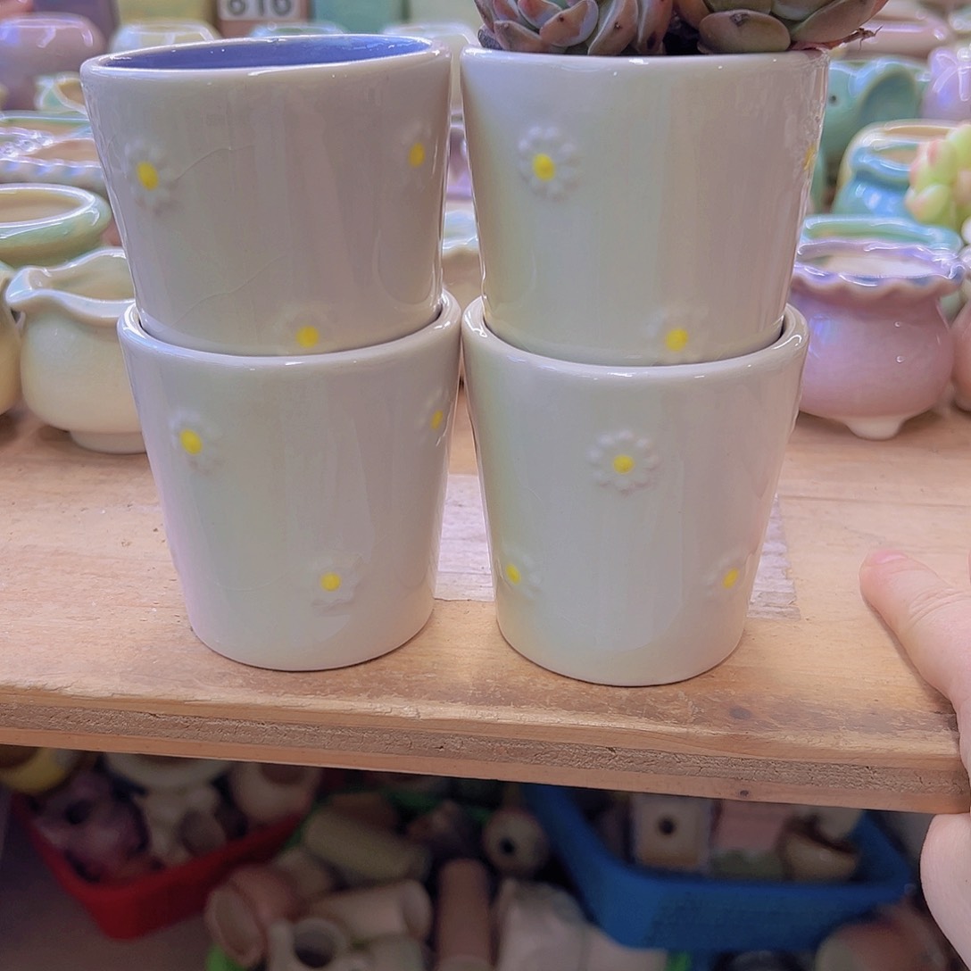 陶瓷花盆当场满12包邮