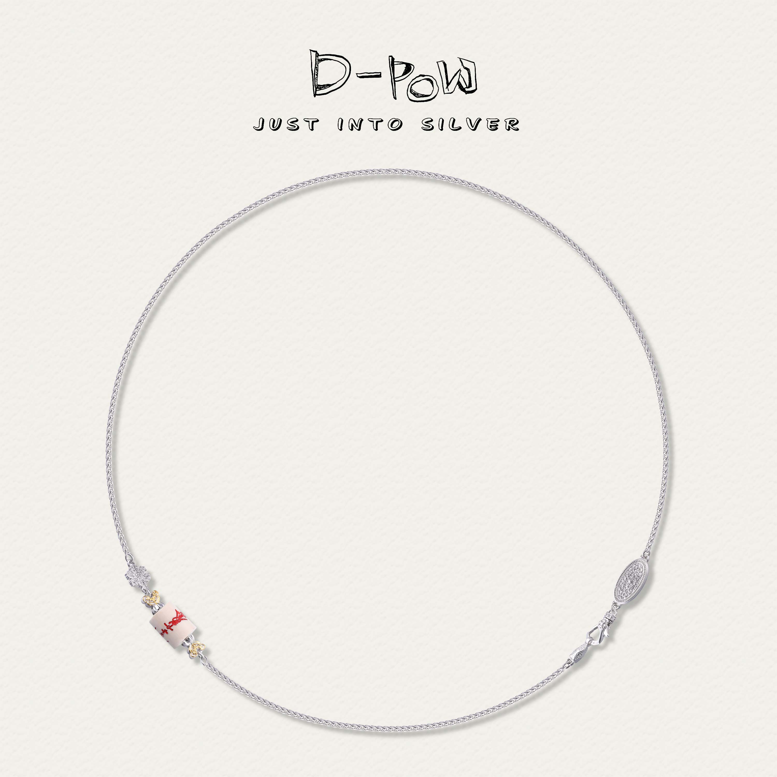 灯小炮 坠链均925银 【五路財】项链（61cm）（9137）时尚百搭简约