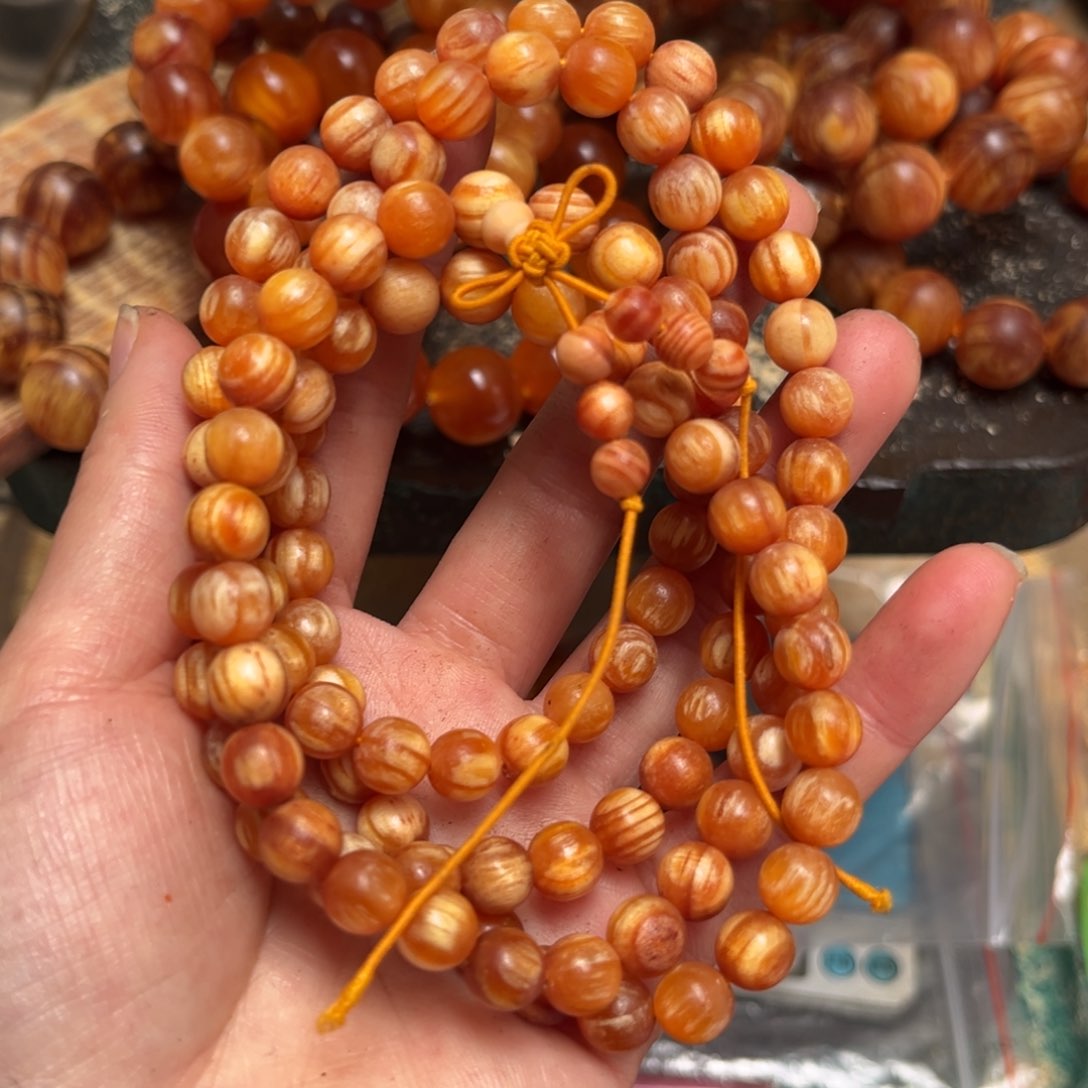 松木（琥珀木）手串/手链1.0规格108颗