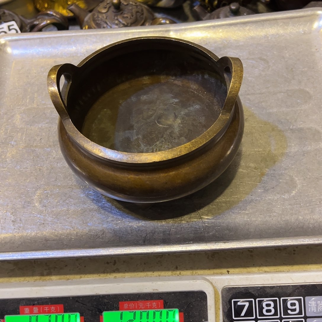 华***哥黄铜摆件，文房摆件