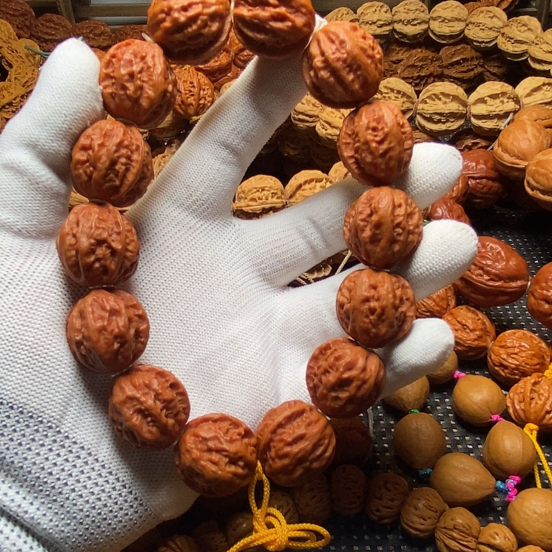 手串文玩核桃荔枝纹