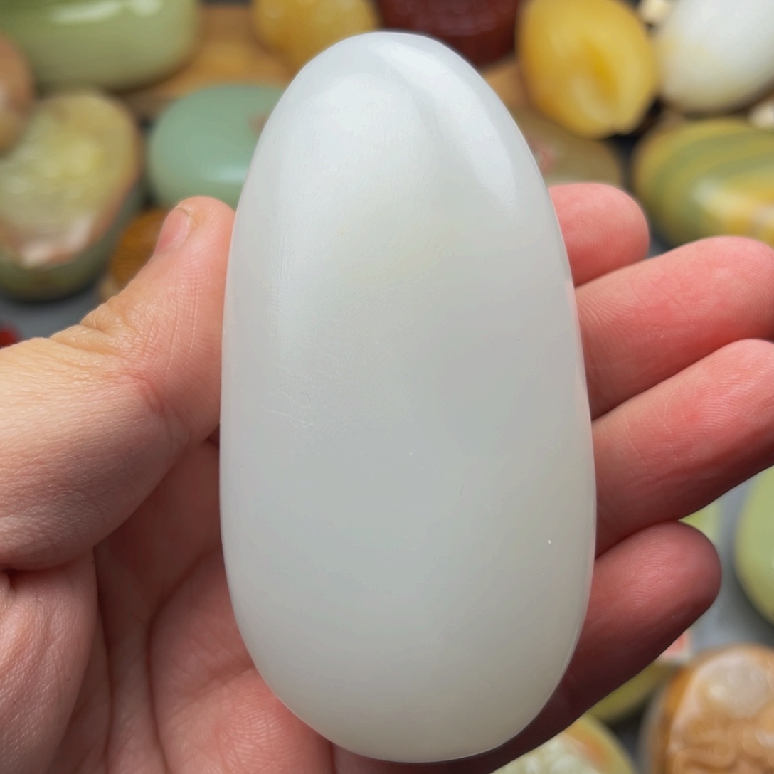 石材方解石手把件