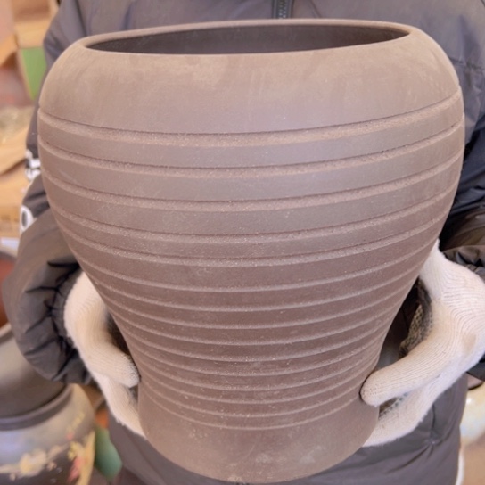 紫砂花盆高28口20————