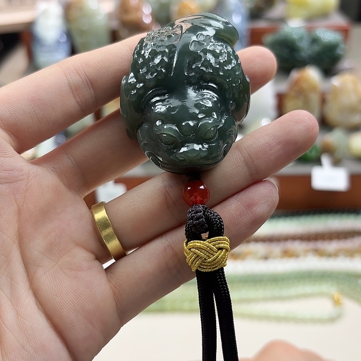和田玉未镶嵌吊坠(不含链)