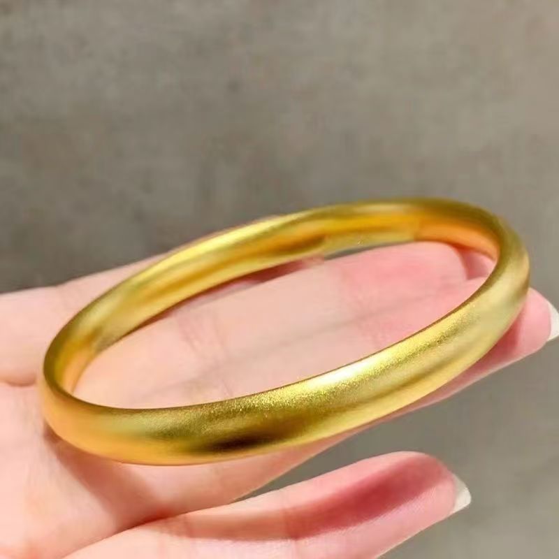 【专柜同款】 手镯  精工手镯  女士古法泥鳅背7N手镯经典简约百搭