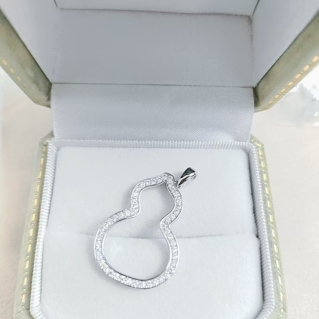 PT950 铂金  葫芦吊坠气质时尚简约百搭个性