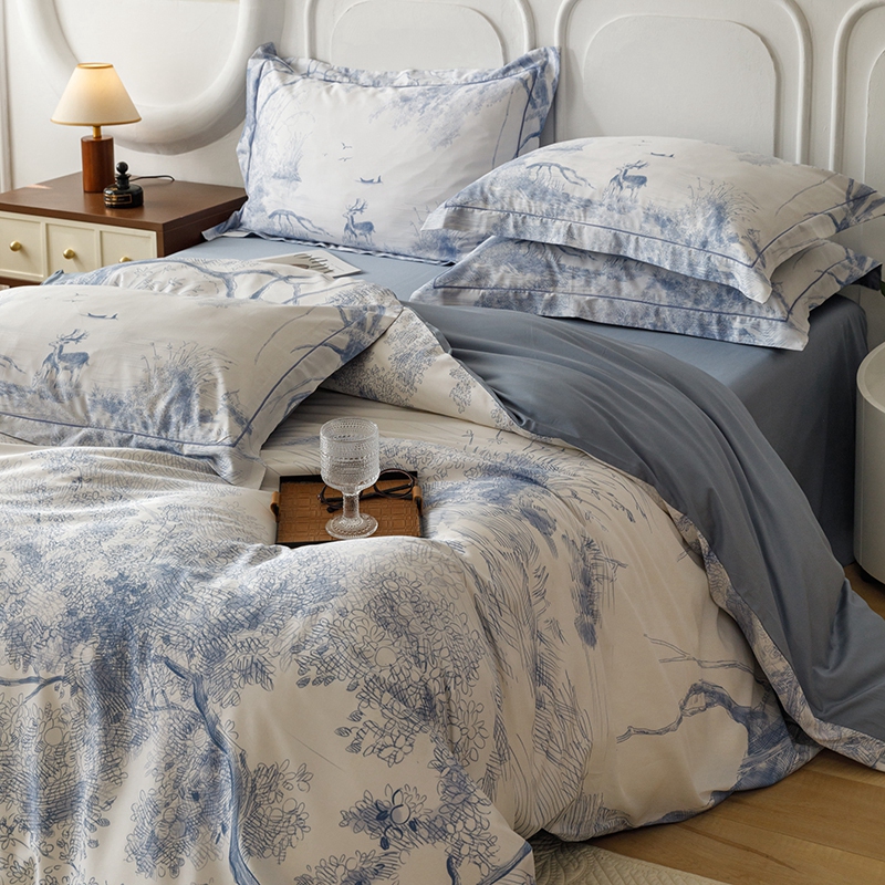 【梵茜妮】奥地利轻氧水光天丝棉四件套-路易莎