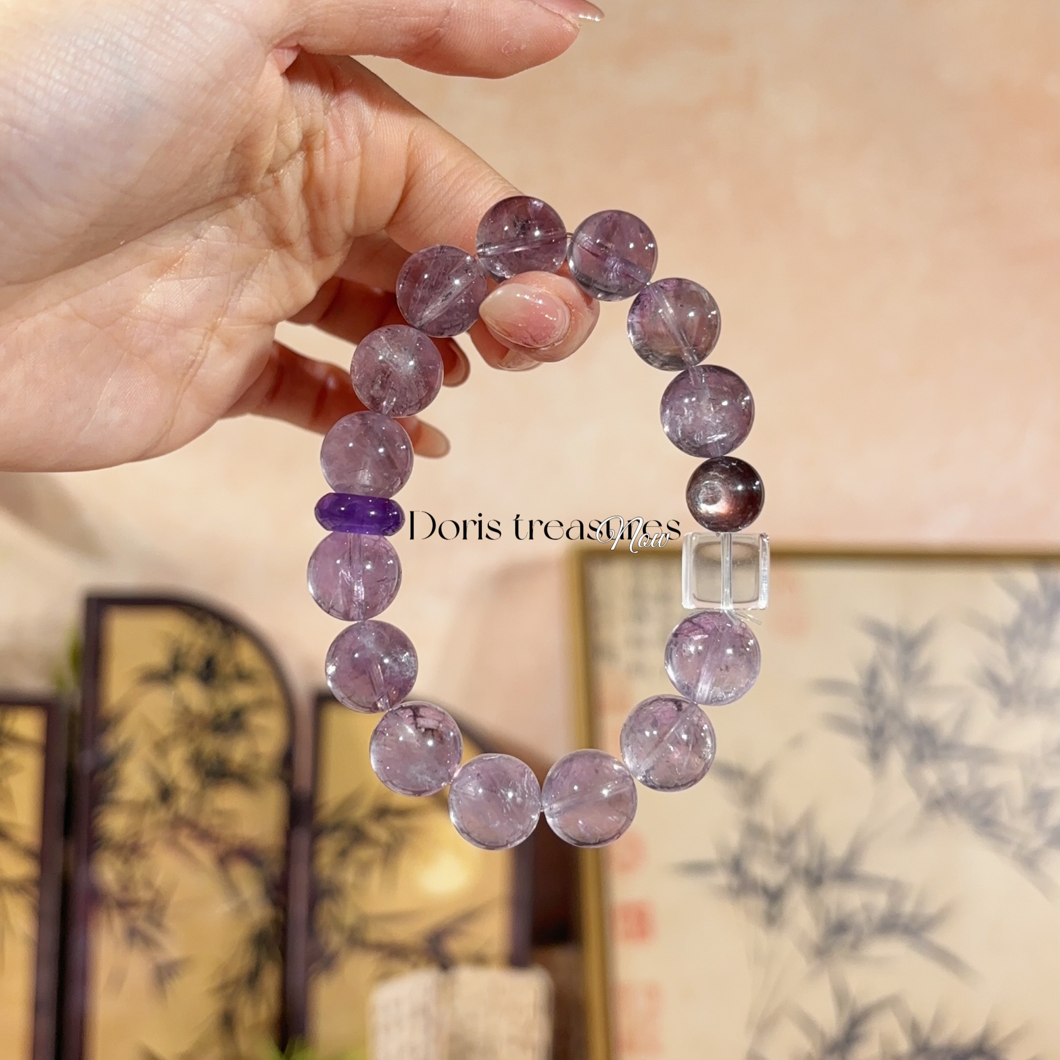 【岸上见】 天然水晶手串 多样性发一 颜色微差