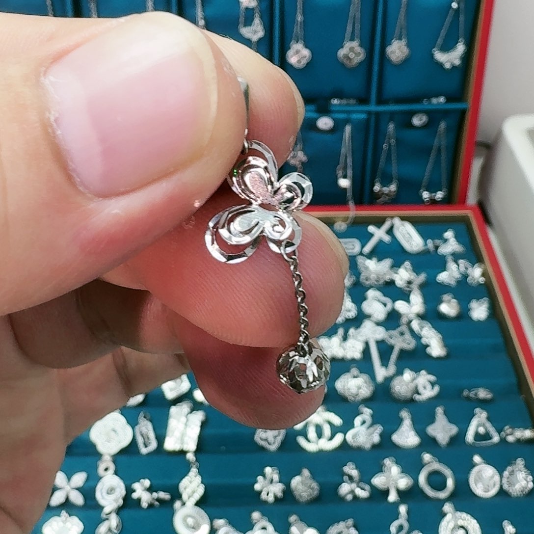 定制铂950吊坠(不含链)蝴蝶吊坠