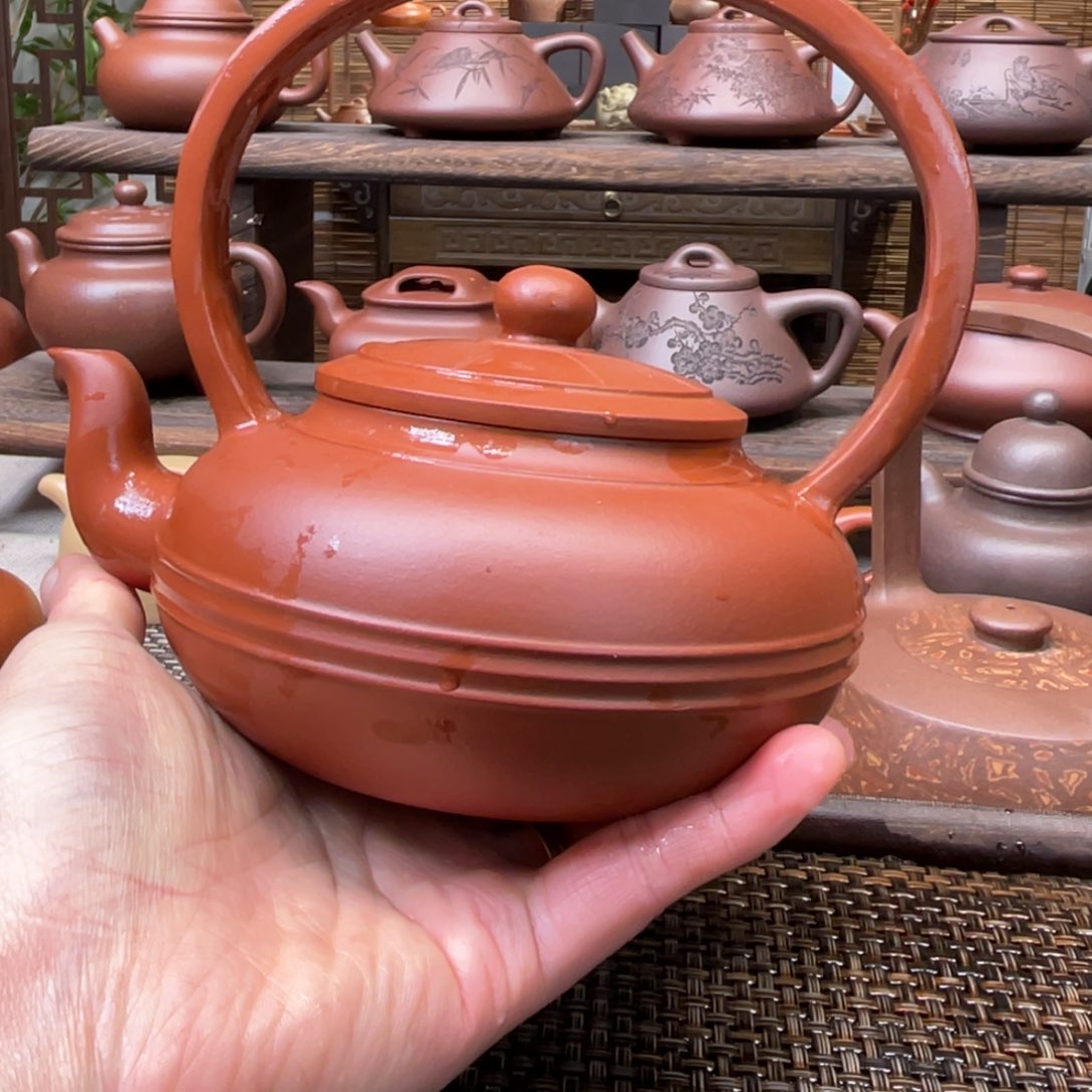 紫砂茶壶宜兴原矿紫砂手工制500