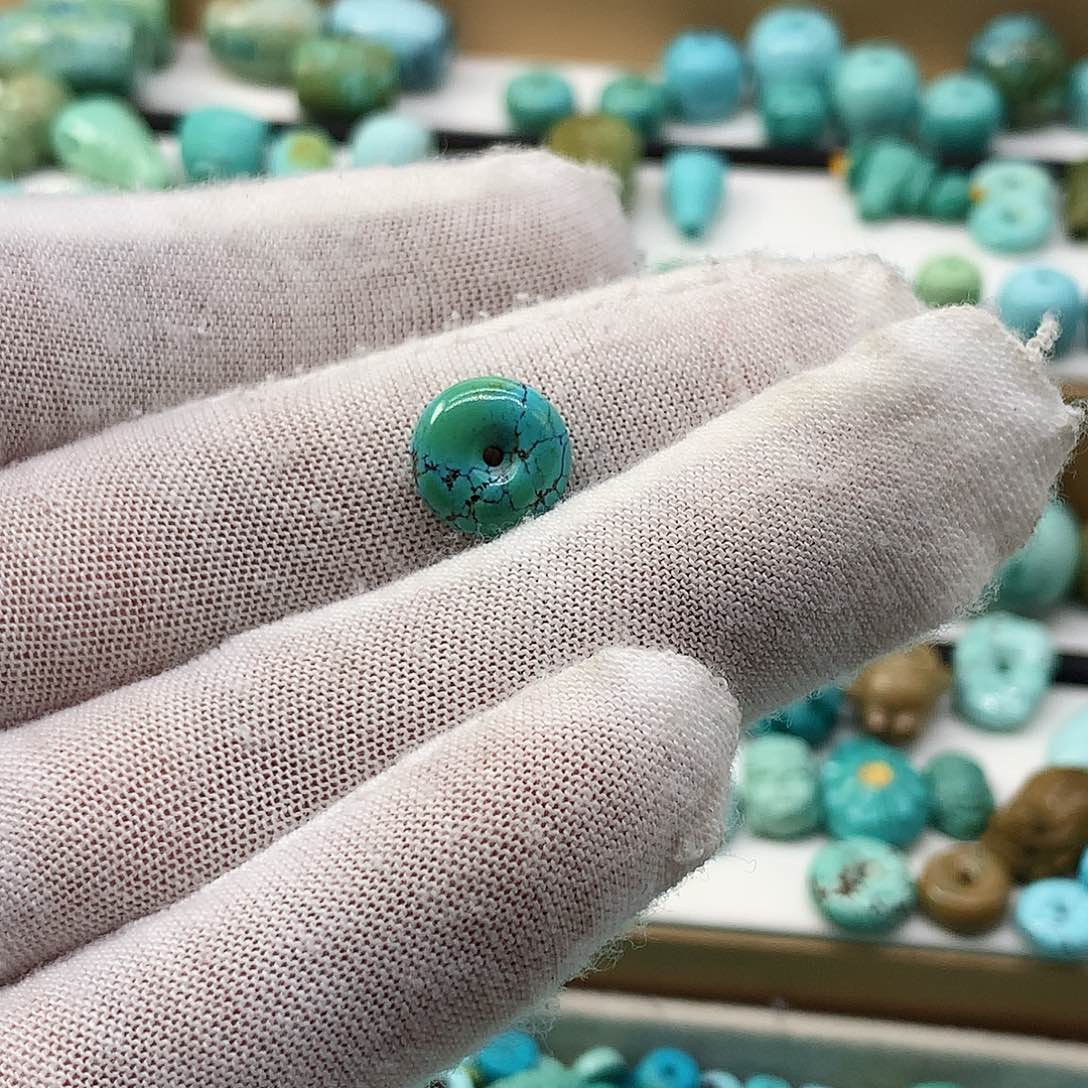 天***～绿松石未镶嵌挂件