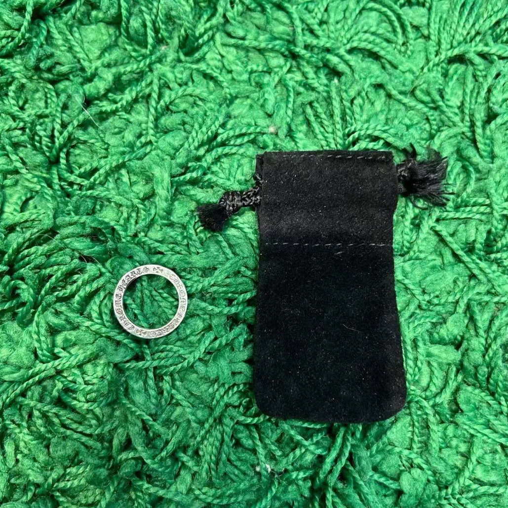 未使用 Chrome Hearts/克罗心 脏话梵文窄版基础款戒指