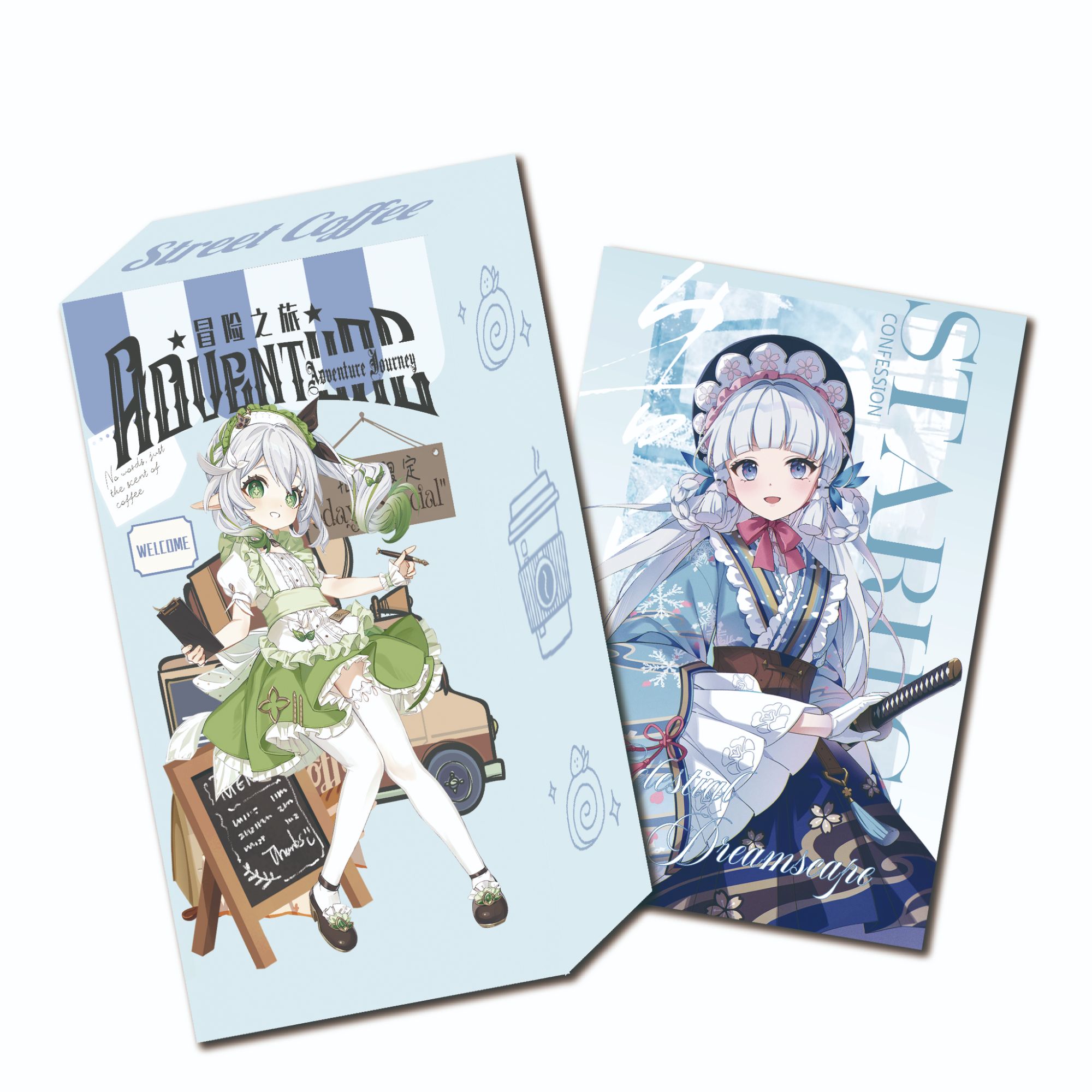 玖奇【玩法合集】聚画社·第一弹《神之眼·辉耀》系列烫金收藏卡牌盲盒