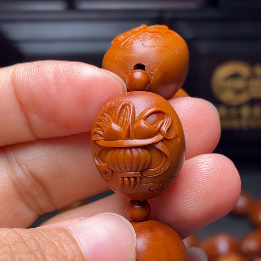 跑***者橄榄核手串/手链纯刀铲 八仙