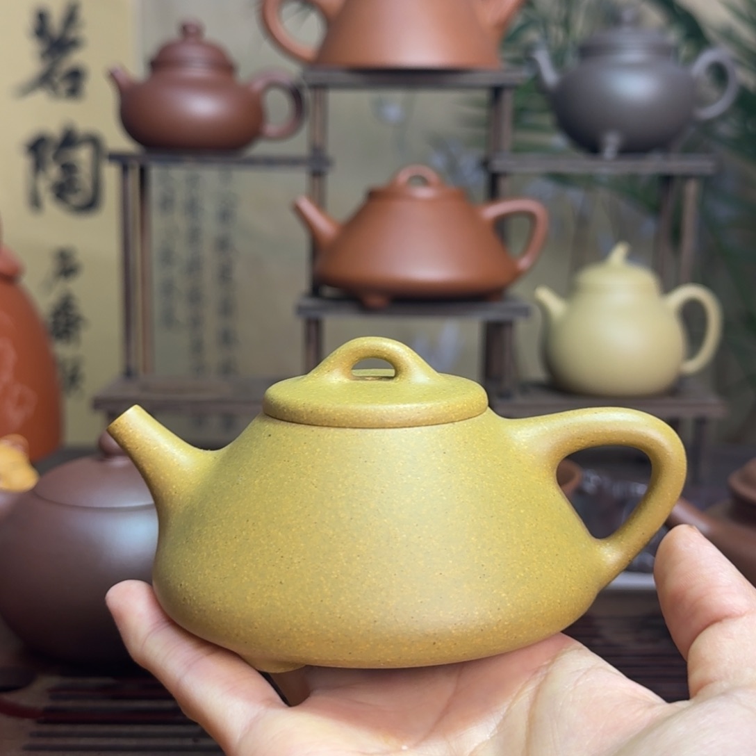 茶壶紫砂刘*原矿黄金段子冶石瓢