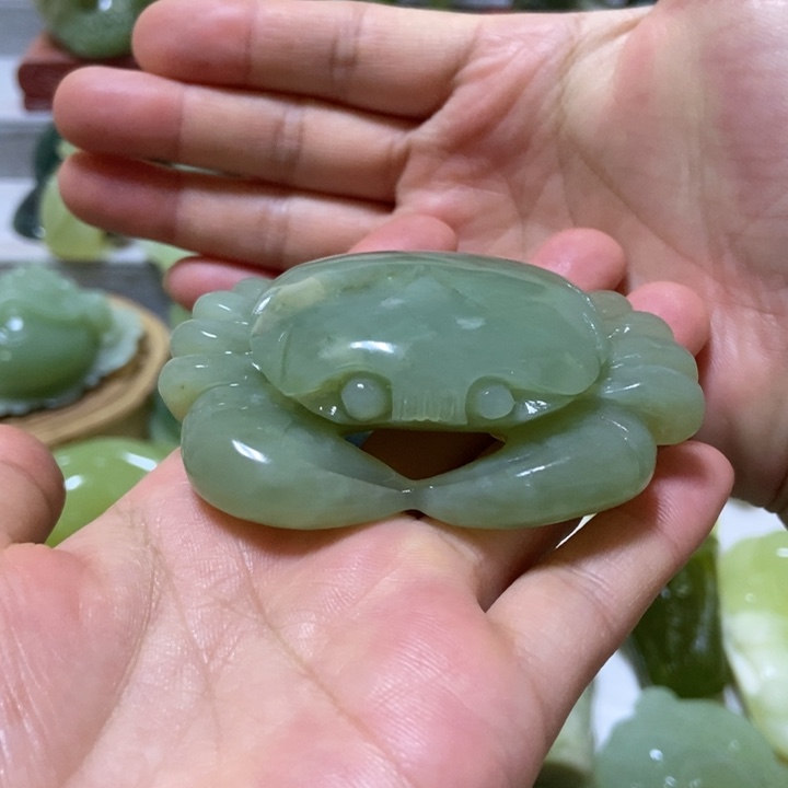 【闪购商品】蛇纹石玉把件未镶嵌