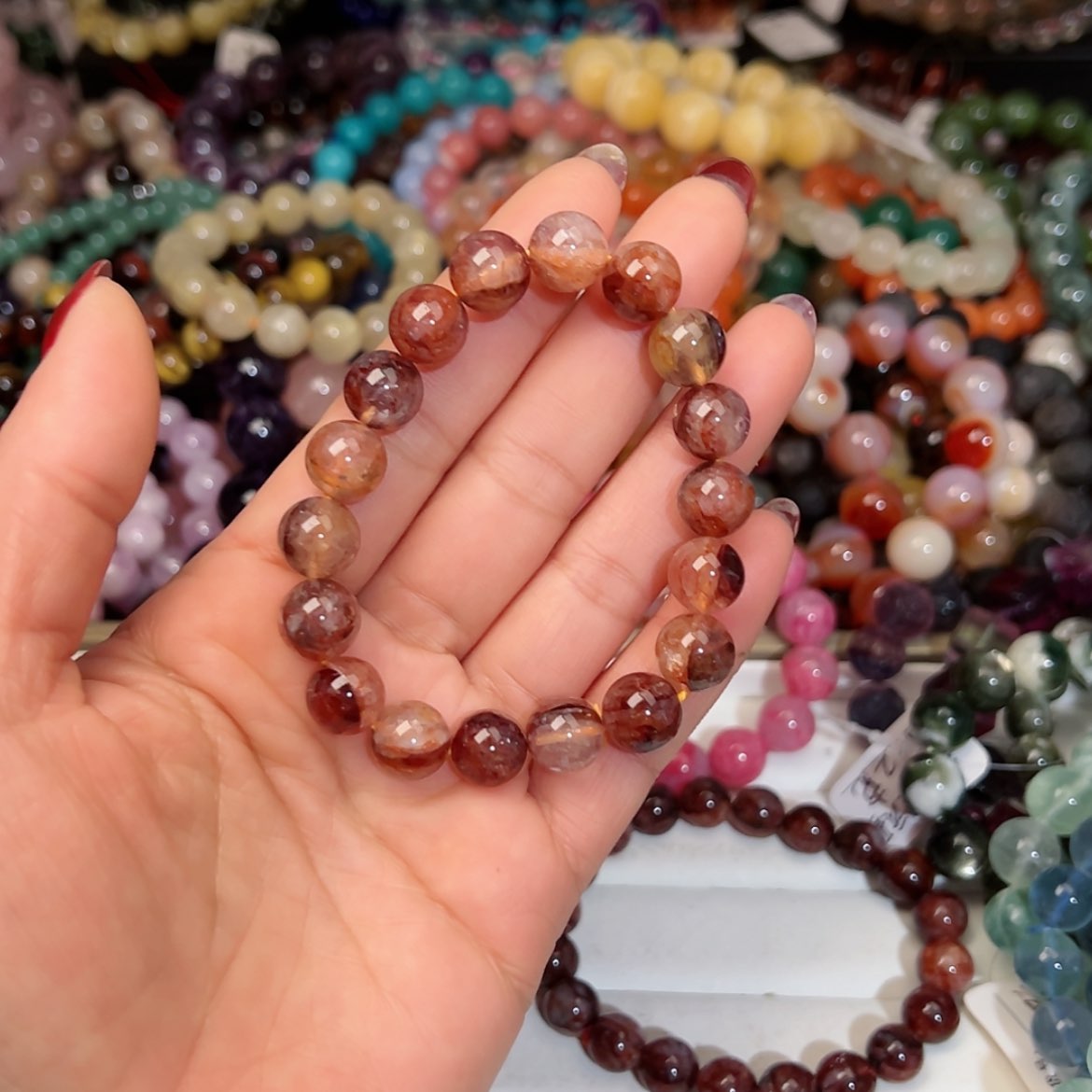 【闪购商品】烟晶手链银S925镶嵌魚****e367