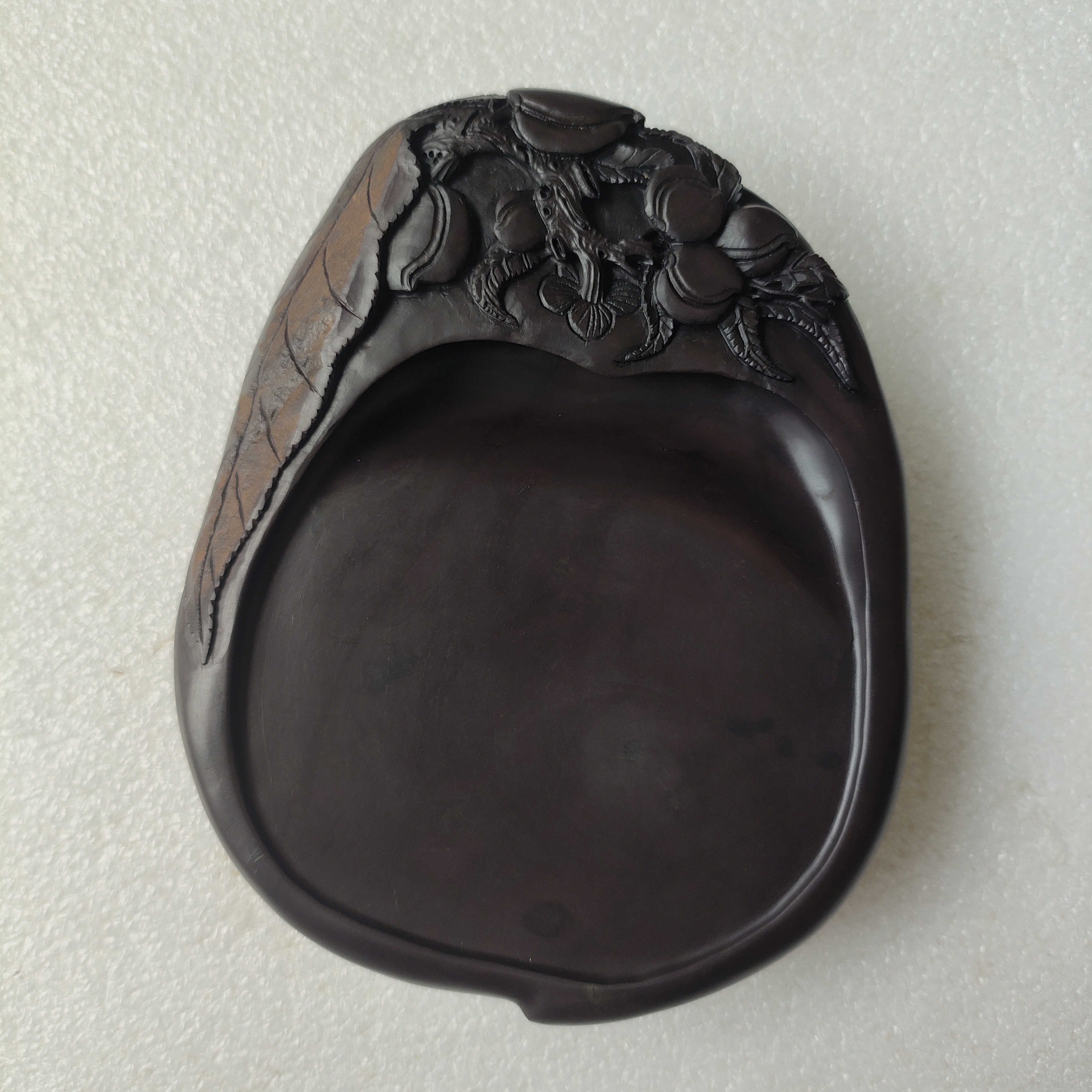 坑子端砚书法专用可磨墨写字文房实用砚台  尺寸15*12*3.5Cm