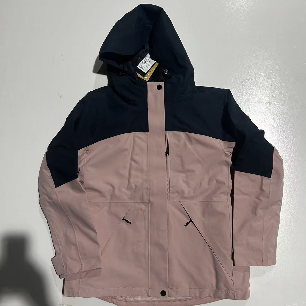 2XL粉色带帽子冲锋卫衣