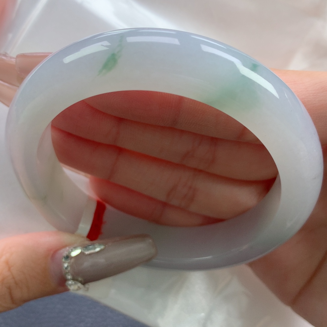 翡翠手镯未镶嵌56.4正圈