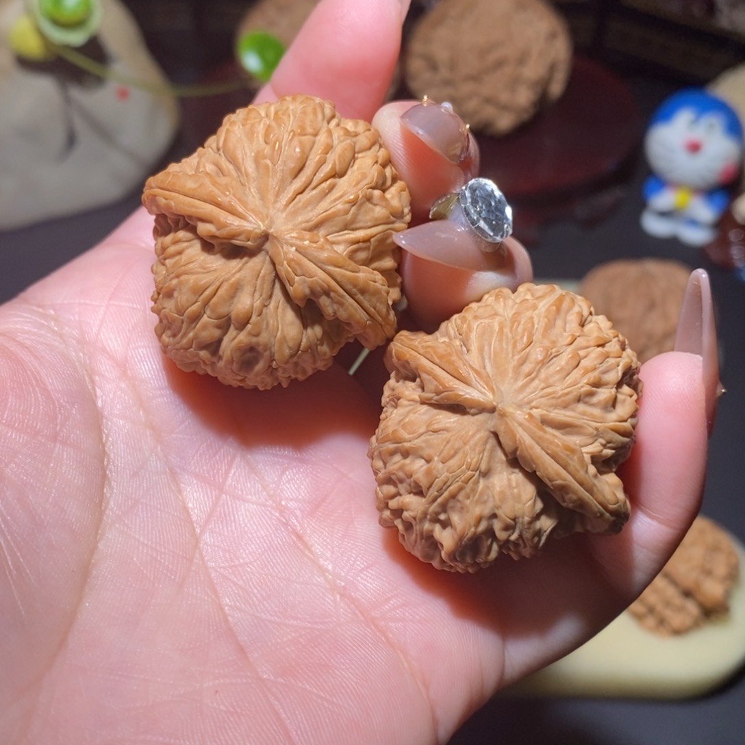 文玩核桃手串全品球白36