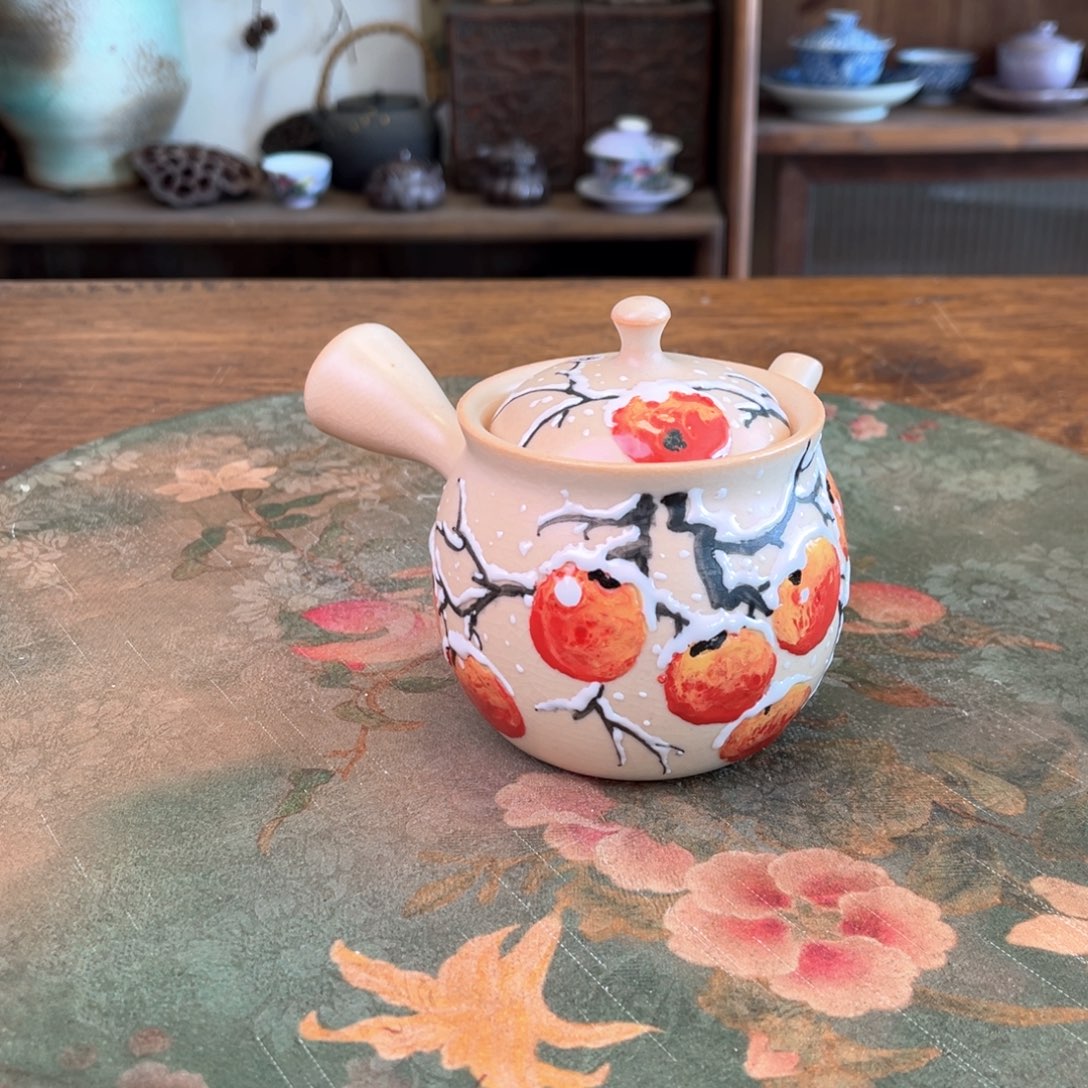 杯柴烧手工手绘陶瓷