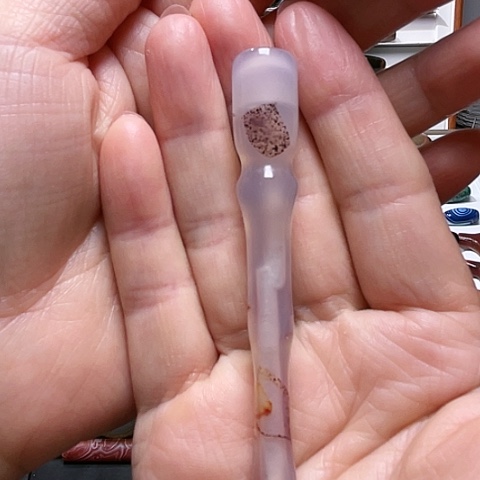 玛瑙吊坠未镶嵌玛瑙烟嘴嘴