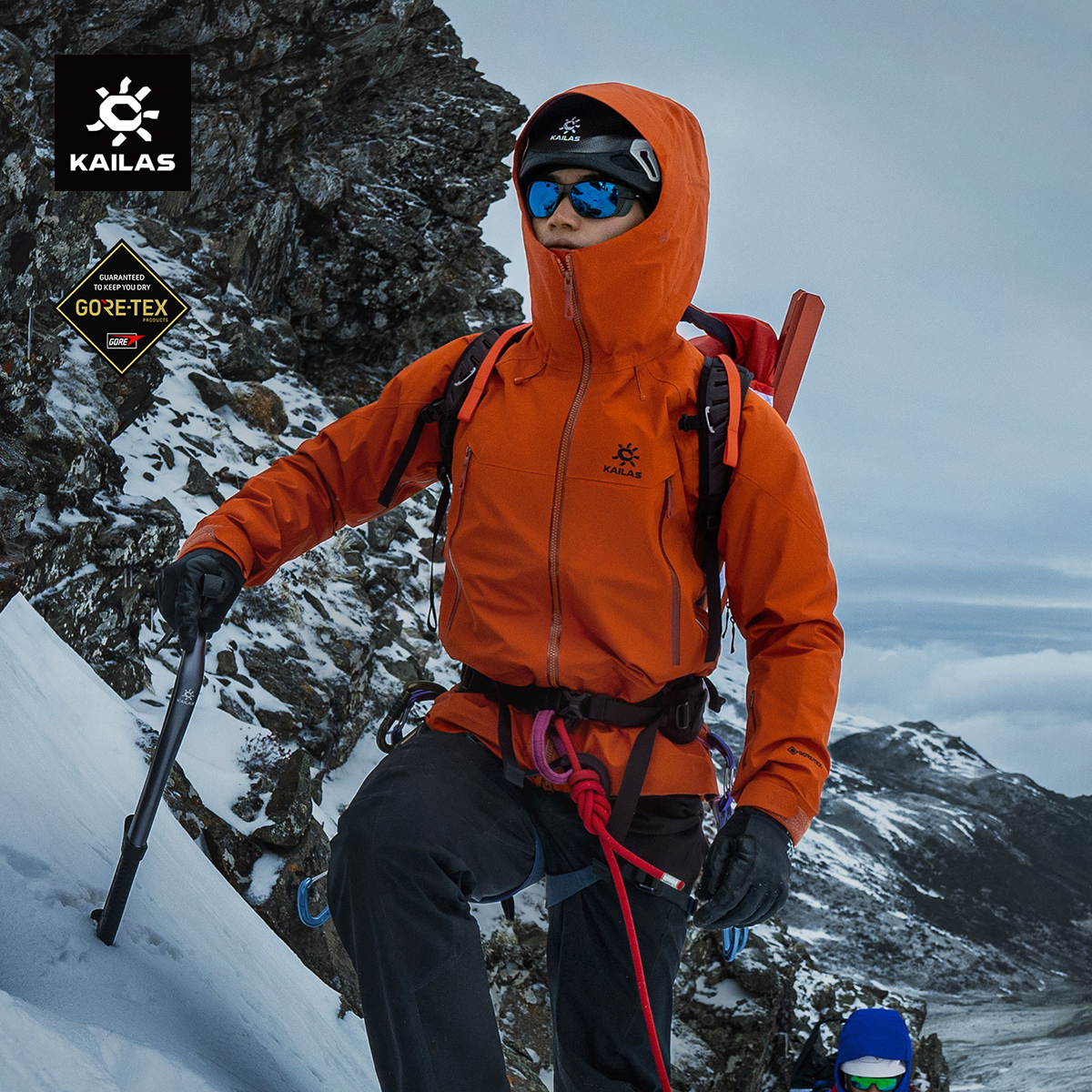 KAILAS凯乐石 MONT-X冲锋衣GTX防风雨专业登山服中国山地色