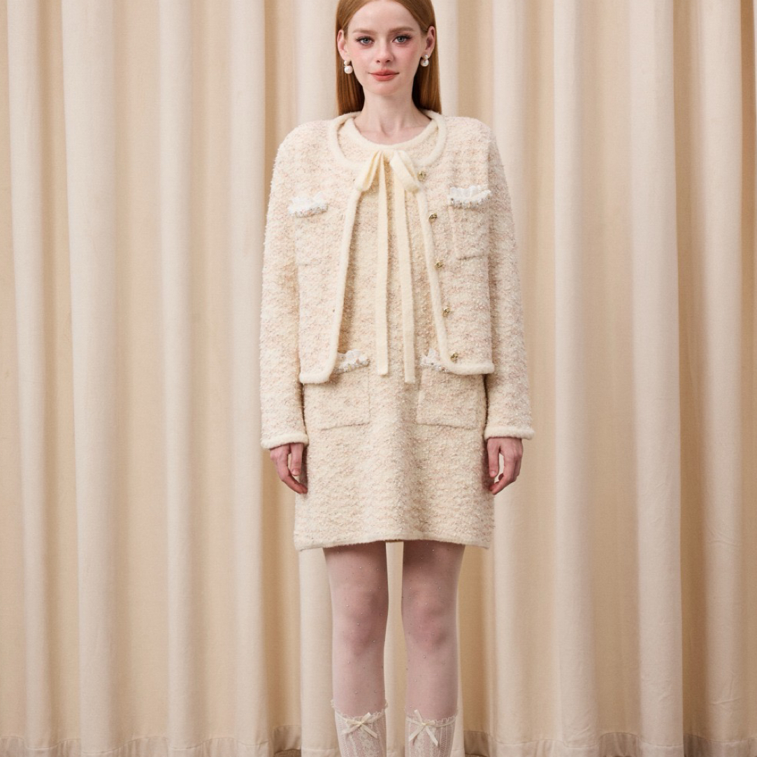 EIMISMOSOL 米色小香风套装