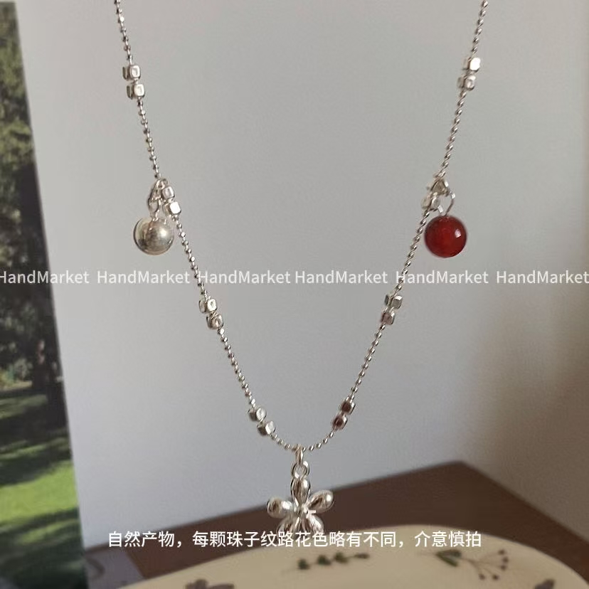 吊坠925银 JIUJIU【光曲】百搭精致手工气质时尚吊坠项链0712